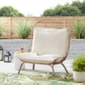 Better Homes & Gardens Willow Sage Steel Wicker Patio Cuddle Chair