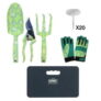 Expert Gardener 25-Piece Green Aluminum Ikat Gardening Tool Set @ $10.00