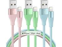 3-Pack 10 FT Apple MFi Certified Lightning Cable @ $3.99
