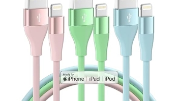 3-Pack 10 FT Apple MFi Certified Lightning Cable @ $3.99