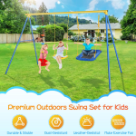 Put the thrill of the outdoors right in your own backyard with this 4 in 1 Swing Sets for Backyard for just $159.99 After Code (Reg. $319.98) + Free Shipping @ $159.99