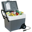 Koolatron Kargo W65 Portable Electric 33-Quart (31 L) Thermoelectric Iceless Cooler/Warmer Rolling Car Fridge with 12 Volt DC Power Cord (Grey/White) @ $129.98