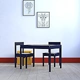 Baby Relax Hunter 3-Piece Kiddy Table & Chair, Blue/White Table Set @ $38.24