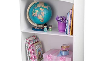 KidKraft Nantucket Children’s Wooden 2-Shelf Bookcase with Wainscoting Detail – White @ $25.49