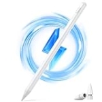 Stylus Pen for iPad 2018-2024, 2X Fast Charge iPad Pencil, Pixel-Perfect Precision, Palm Rejection Tilt Sensitivity, Active Pen for iPad 6/7/8/9/10, iPad Mini 5/6, iPad Air 3/4/5, iPad Pro 11”/12.9”