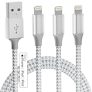 iPhone Charger 3pack 10FT Apple MFi Certified Long Lightning Cable Fast Charging Nylon Braided USB Charging Cable High Speed Transfer Cord for iPhone 14 13/12/11 Pro Max/XS MAX/XR/XS/X/8/7/Plus/6S @ $4.93