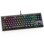 CP3 TKL Mechanical Gaming Keyboard RGB Backlit Wired Keyboard Anti-ghosting 87 Keys Quiet Mechanical Keyboard with Hot Swappable Blue Switches for Laptop @ $10.49