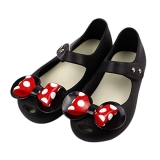 Girls Sweet Dot Bow Princess Sandals Shoes Mary Jane Jelly Shoes Kid’s Flat for Toddler/Little Kid