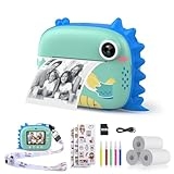 HiMont Kids Camera Instant Print, Selfie Digital Camera for Kids with Print Paper & 32G Card, 2.5K Video & Instant Print Camera with Color Pens for DIY, Fun Gift for Girls Boys 3-12 Years Old (Blue) @ $22