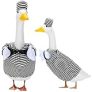 Outus Halloween Goose Outfits Beetle Black and White Striped Goose Outfits Prisoner Porch Goose Clothes Yard Goose Costume Goose Shirt Decorations Party Outdoor Garden Yard Patio Funny Cosplay @ $3.49