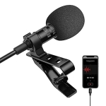 TTSTAR ISAIBELL Microphone Professional for iPhone Lavalier Lapel Omnidirectional Condenser Mic Audio Video Recording Clip-on Lavalier Mic for YouTube Interview Tiktok for iPad/iPod (MFi-Certified) @ $8.98
