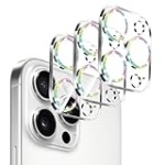 Dengduoduo 3 Pack Camera Lens Protector for iPhone 16 Pro 6.3 inch and 16 Pro Max 6.9 inch, Tempered Glass, Ultra HD, 9H Hardness, Anti-Scratch, Case Friendly [No Affect on Night Shots]