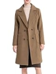 Minibee Women’s Trench Coats Winter Wool Peacoat Warm Double Breasted Pea Coat Lapel Jacket Outwear Camel XXL @ $30