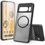for Google Pixel 8 Pro Magnetic Case with 2pc Screen Protector, Compatible with MagSafe Charging [Anti-Fingerprint] [Slim Fit] Translucent Matte @ $2.49