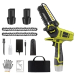 Mini Chainsaw with 2 Batteries 2 Chains @ $31.49
