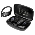 Caymuller Wireless Earbuds Bluetooth Headphones 48Hrs Play Back Sports Earphones with LED Display Built in Mic Deep Bass Stereo in Ear Waterproof Headset for Workout Gaming Running @ $12.14