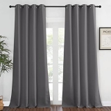 NICETOWN Bedroom Blackout Curtain Panel Extra Long – (W52 by L120 inches @ $13.36