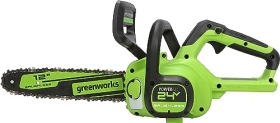 Greenworks 24V 12″ Brushless Cordless Compact Chainsaw