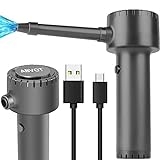 Compressed Air Duster, Electronic Air Duster, Portable 40000 RPM Cordless Dust Blower, 6000mAh Battery Air Can Duster, Powerful Computer Keyboard Cleaning Air Spray, Rechargeable Electric Canned Air @ $20.00