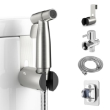 GloTika Handheld Bidet Sprayer for Toilet – Adjustable Water Pressure Control with Bidet Hose for Feminine and Baby Wash @ $14.99