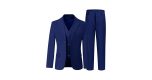 3-Piece Boys Slim Fit Formal Suits (Royal Blue) @ $8.79