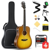 Donner Electric Acoustic Guitar with Effect System Pickup Reverb Delay Effects @ $116.99