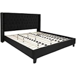 Flash Furniture Riverdale King Size Tufted Upholstered Platform Bed (Black Fabric) @ $316.55