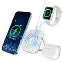 Magnetic Wireless Charger with Stand, 15W Max Fast Wireless Charger Compatible with MagSafe Charger/iPhone 14/Pro/Plus/Pro Max/13/12 Series/SE/11/X/XR/8, AirPods iWatch Type C Wireless Charger @ $66.99