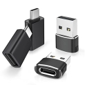 Elebase 4Pack USB to USB C Adapter&Type C Male to 3.0 Female Charger @ $3.59