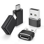 Elebase 4Pack USB to USB C Adapter&Type C Male to 3.0 Female Charger @ $3.59