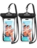 KOSENEC Waterproof Phone Case with Lanyard, Universal Waterproof Phone Pouch Floating[2 Pack], 2024 Phone Water Protector Pouch for Vacation Beach Pool Kayak Cruise Travel Essentials Accessories