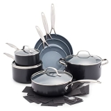 GreenPan Valencia Pro Hard Anodized Healthy Ceramic Nonstick 11 Piece Cookware Pots and Pans Set @ $262.13