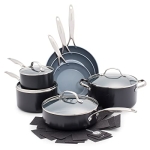 GreenPan Valencia Pro Hard Anodized Healthy Ceramic Nonstick 11 Piece Cookware Pots and Pans Set @ $262.13