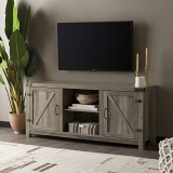 Walker Edison Georgetown Modern Farmhouse Double Barn Door TV Stand for TVs up to 65 Inches @ $95.03