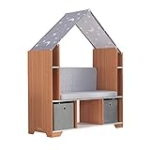 KidKraft Little Dreamer Deluxe Reading Nook, Children’s Bookcase Furniture with Storage Bins, Gift for Ages 3-8 @ $94.99