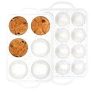 Silicone Muffin Pan with Metal Reinforced Frame – Muffin Pan for Homemade Muffins, Cupcakes, and Bread, Oven and Dishwasher Safe – Set of 2, 6-Cup and 12-Cup @ $10.49