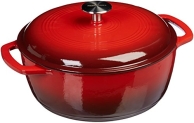 Amazon Basics Enameled Cast Iron Covered Round Dutch Oven @ $30.41