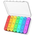 Daviky Pill Organizer 3 Times a Day, Weekly Pill Organizer 3 Times a Day, Pill Box 7 Day, Pill Cases Organizers 7 Day, Daily Pill Box Organizer, Medicine Organizer to Hold Vitamins and Medication @ $9.99 ($9.99 / Count)