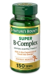 Vitamin B Complex by Nature’s Bounty, Super B Complex Vitamins w/ Vitamin C for Immune Support & Folic Acid, 150 Tablets