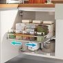 DPZM Expandable Pull Out Cabinet Organizer, Adjustable Width