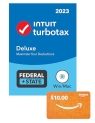 TurboTax Deluxe + State 2023 + $10 Amazon Gift Card [PC/MAC Disc] @ $45.99