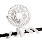 Portable Handheld Fan Powerful Small Personal Fans Rechargeable Battery Powered Desktop USB Table Fan for Traveling Hiking @ $12.00