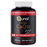 CoQ10 100mg Softgels – Qunol Ultra 3x Better Absorption Coenzyme Q10 Supplements – Antioxidant Supplement For Vascular And Heart Health & Energy Production – 4 Month Supply – 120 Count @ $17.98