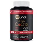 CoQ10 100mg Softgels – Qunol Ultra 3x Better Absorption Coenzyme Q10 Supplements – Antioxidant Supplement For Vascular And Heart Health & Energy Production – 4 Month Supply – 120 Count @ $17.98