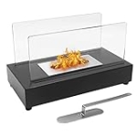 Mr.Ton Tabletop Fire Pit Bowl, Ventless Bio Ethanol Fireplace for Indoor & Outdoor, Personal Fire Pit, Rectangle, Large, Black @ $22.20