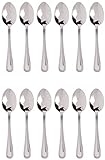 Winco 12-Piece Dots Dinner Spoon Set, 18-0 Stainless Steel, Silver @ $7.20 ($0.11 / oz)