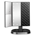 deweisn Trifold Lighted Vanity Makeup Mirror with 21 LEDs Lights @ $17.98