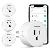 DJHH Smart Plug 4 Pack – 10A 1200W Mini WiFi Plug Smart Outlet @ $13.49