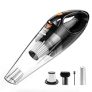 Powools Handheld Vacuum Cordless Rechargeable with 2 Filters- Cordless Car Vacuum Cleaner High Power with Fast Cahrge Tech, Portable Hand Vacuum with Large-Capacity Battery, Orange (PL8189) @ $20.00