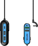 RapidX X5 Plus Car Charger 5 USB Ports QC 3.0/Type C Blue @ $19.99